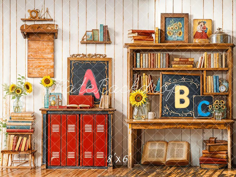 🔥50%OFF-Kate Bücherregal für die Schule Hintergrund - Kate Backdrop.de
