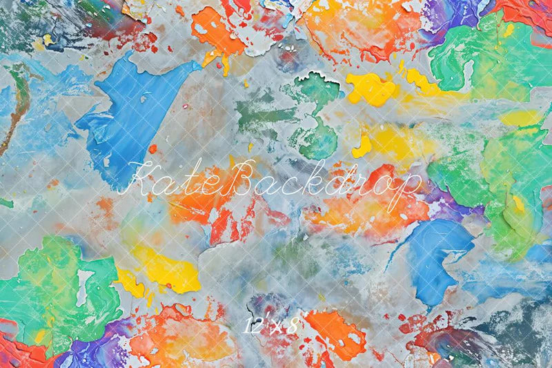 Kate Abstrakte farbenfrohe Farbe Fleece Hintergrund - Kate Backdrop.de