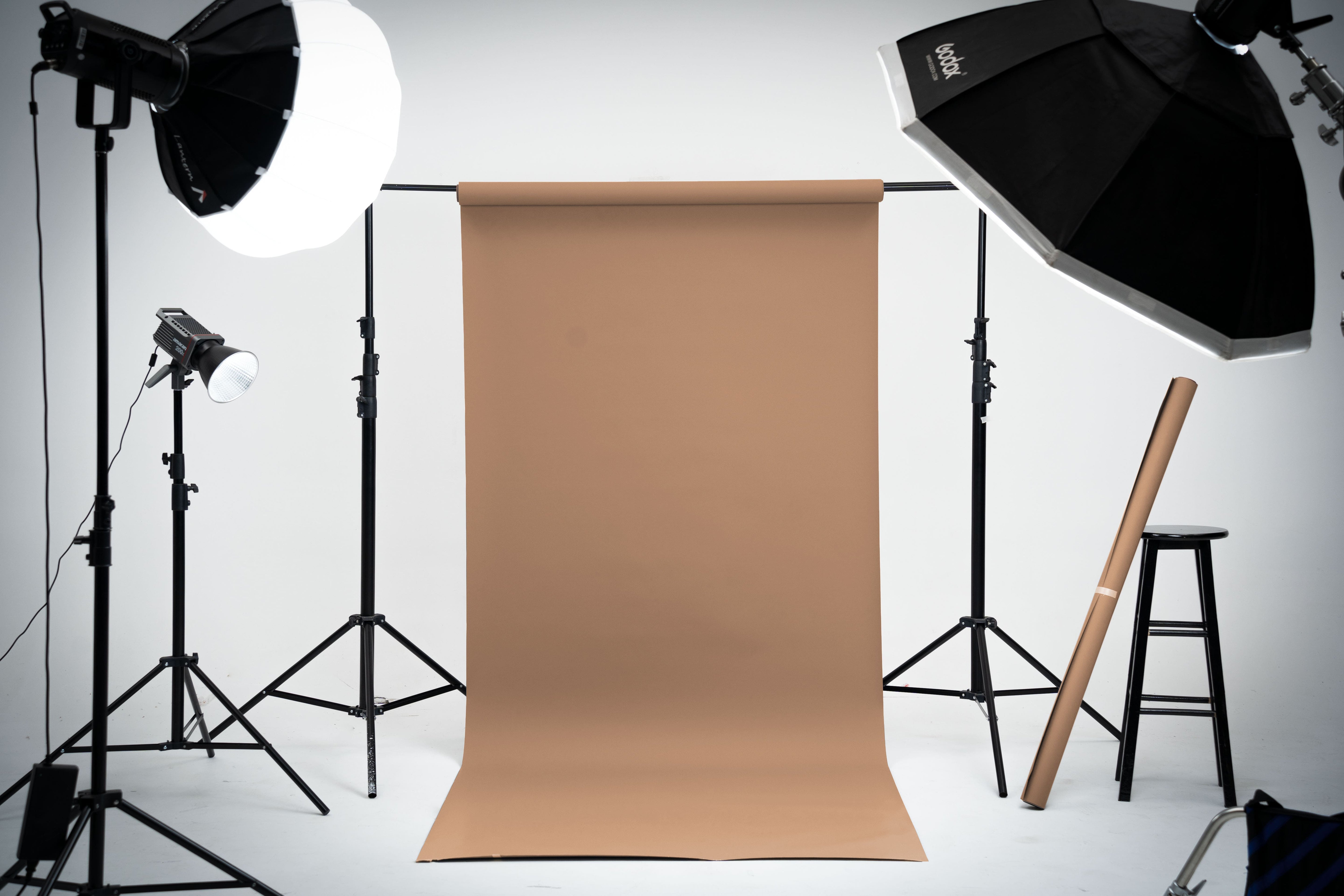 Super Sale #2 Kate Beigebraun nahtloser Papierhintergrund für Fotografie - Kate Backdrop.de