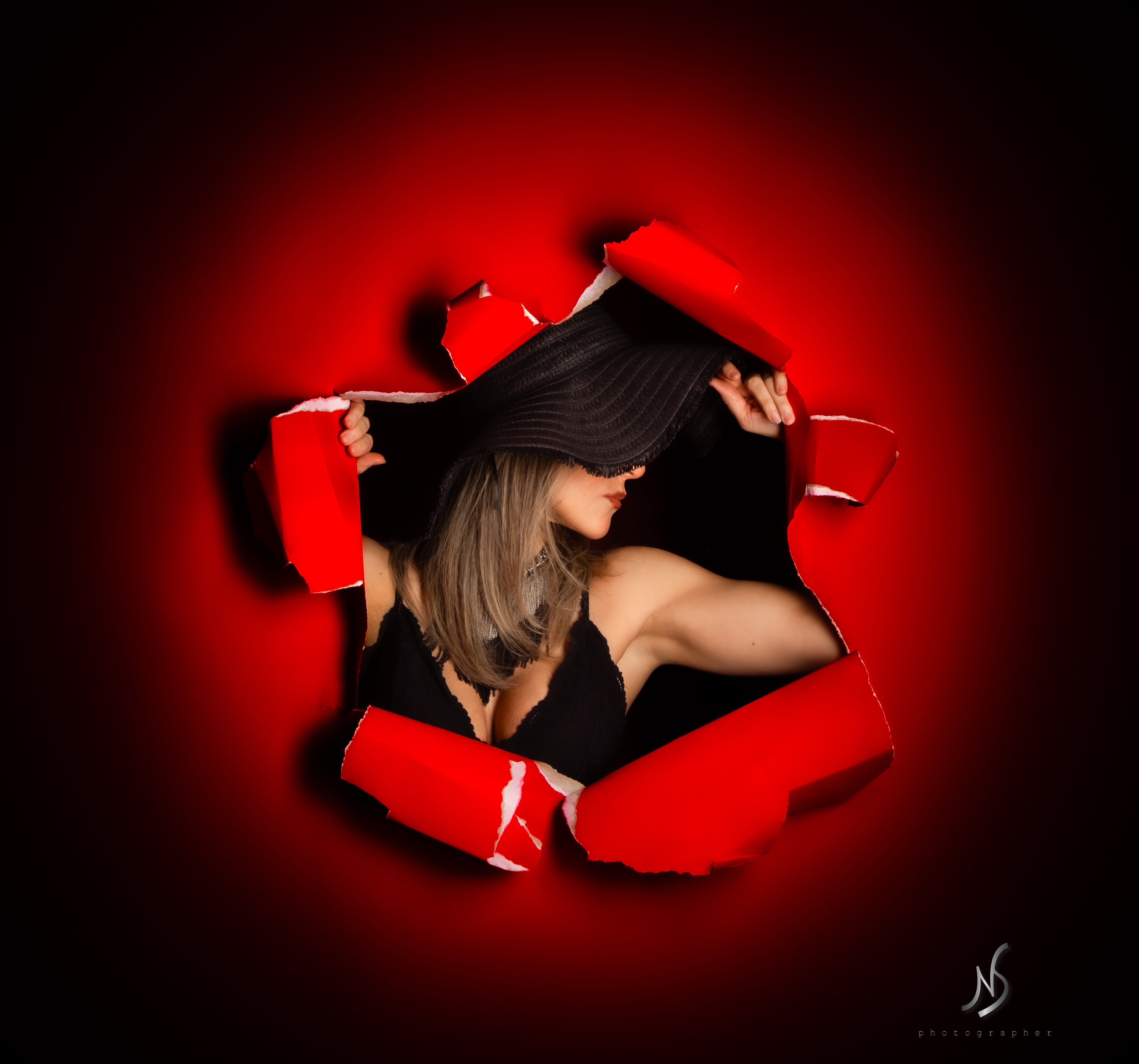 Kate Roter nahtloser Papierhintergrund für Fotografie - Kate Backdrop.de