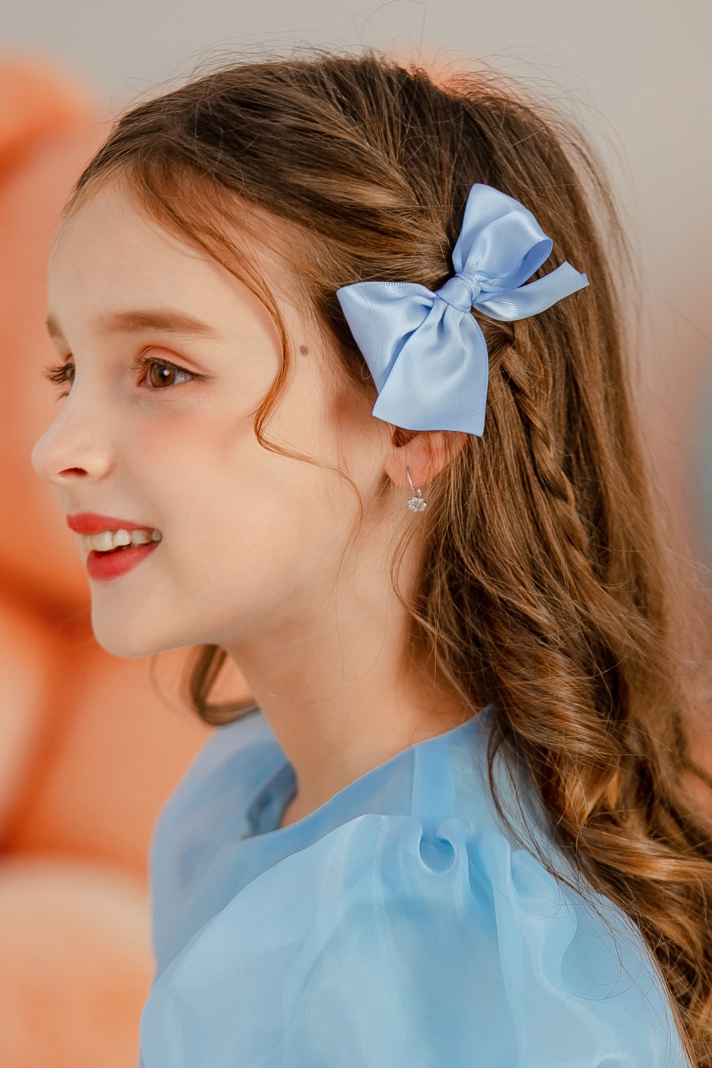 Kate Blaues Kinderkleid für die Fotografie - Kate Backdrop.de