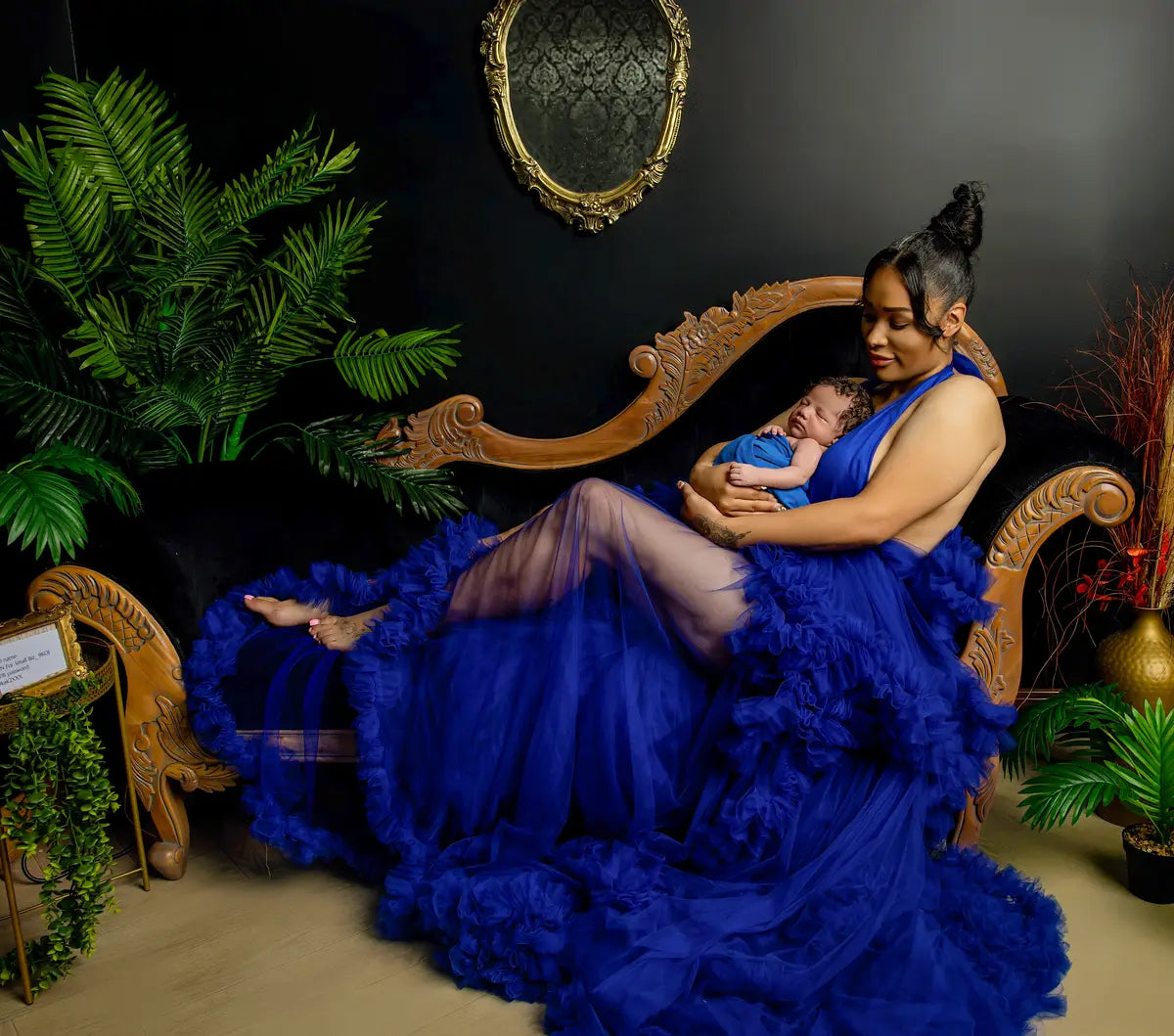 Kate V-Ausschnitt Halter Neck Cake Tutu Mutterschaft Fotoshooting Kleid - Kate Backdrop.de