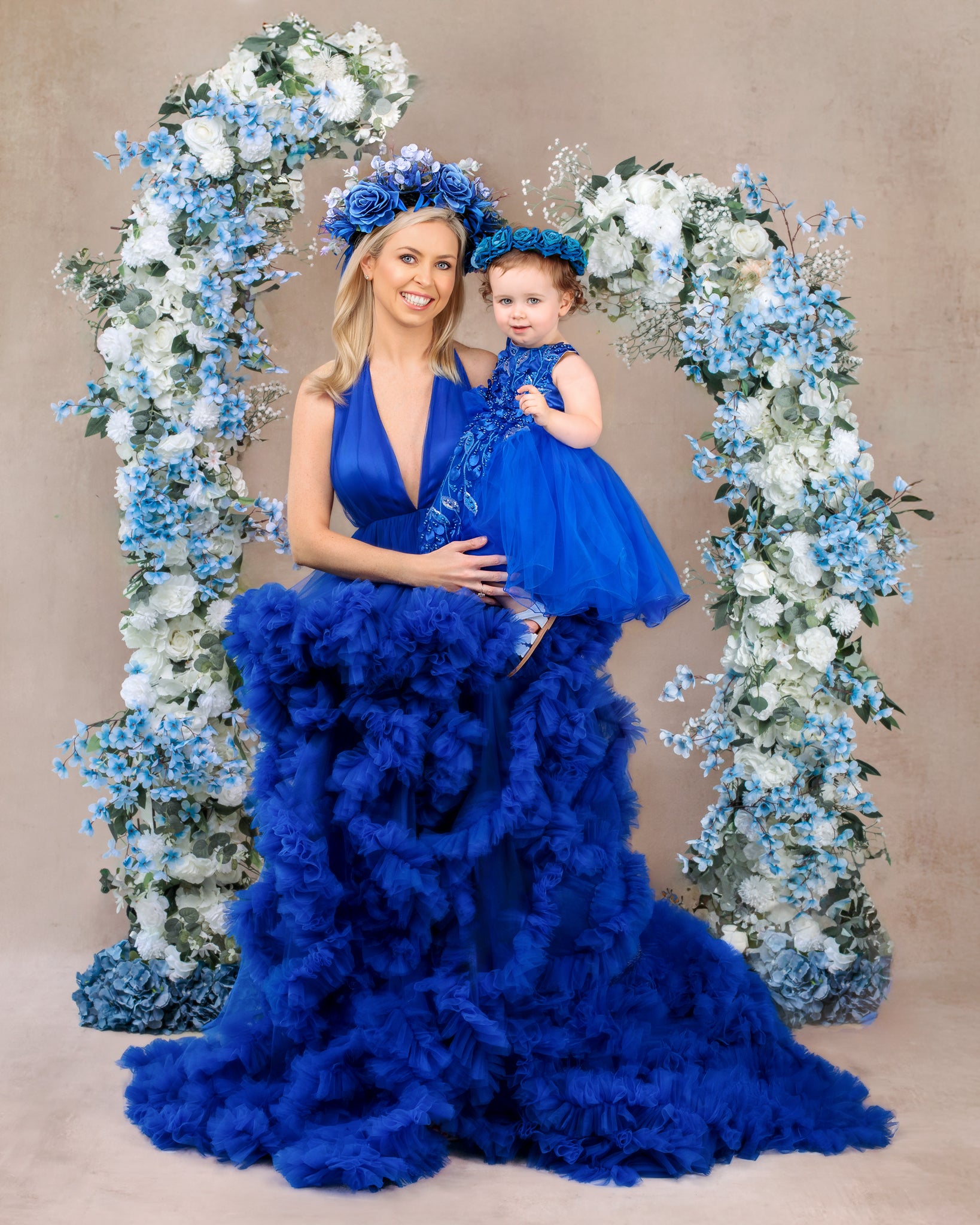 Kate V-Ausschnitt Halter Neck Cake Tutu Mutterschaft Fotoshooting Kleid - Kate Backdrop.de