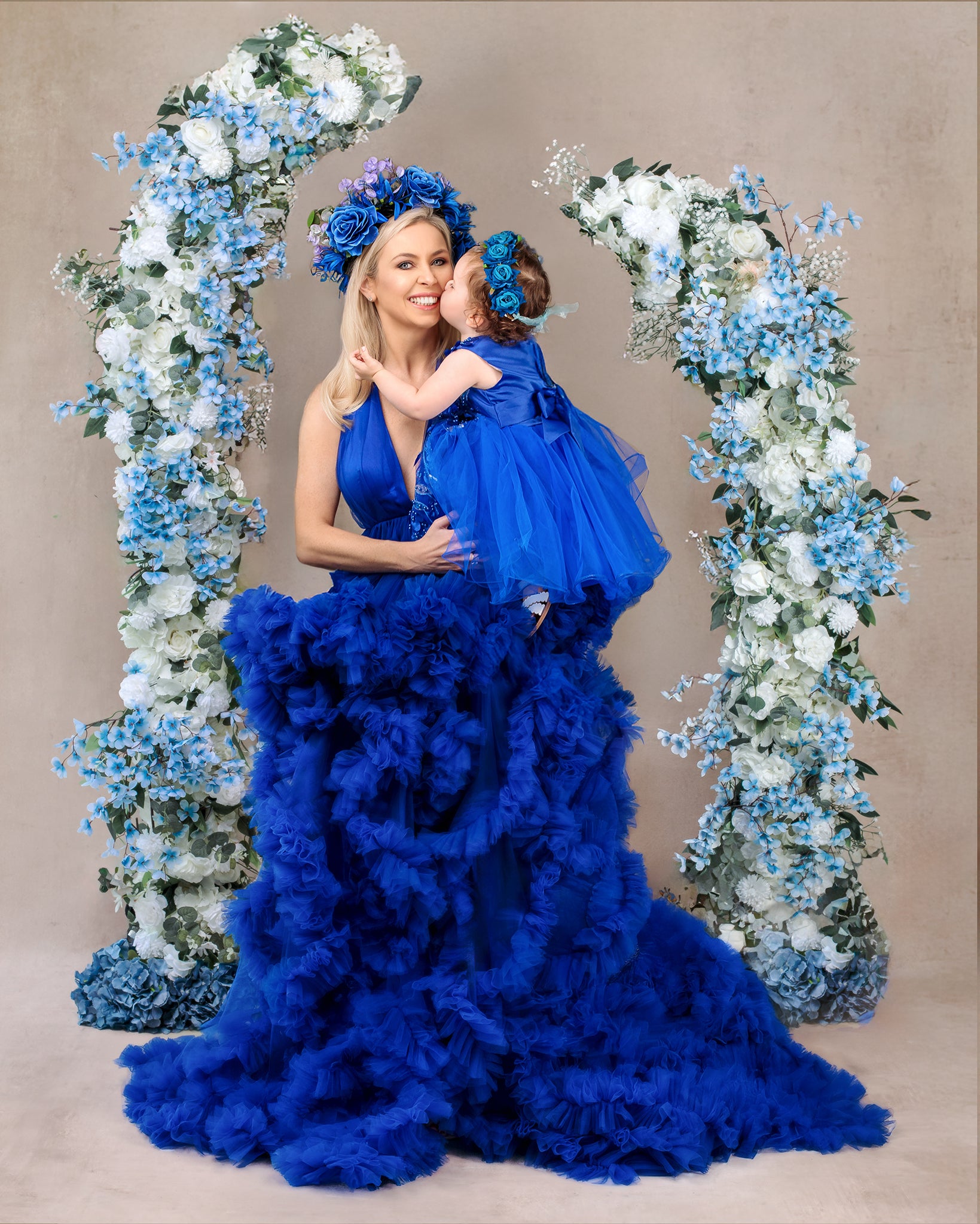 Kate V-Ausschnitt Halter Neck Cake Tutu Mutterschaft Fotoshooting Kleid - Kate Backdrop.de