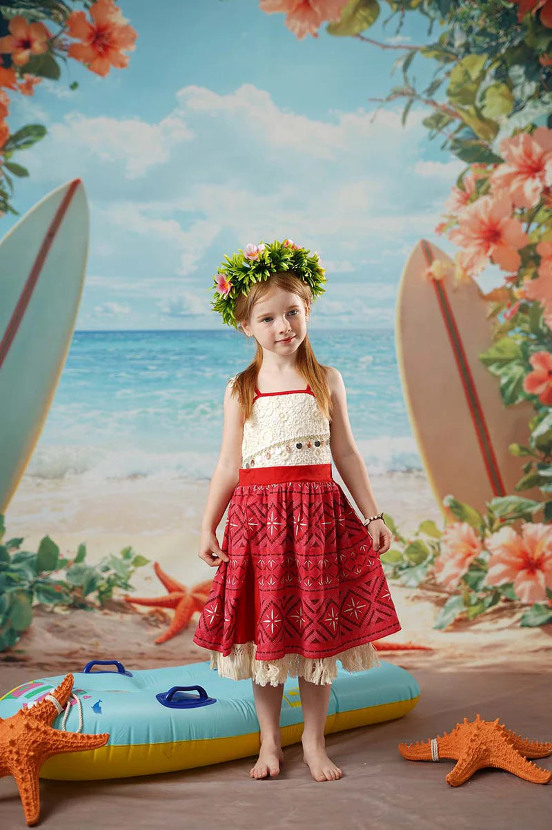 Kate Tassel Strand Kind Kleid für Fotografie - Kate Backdrop.de