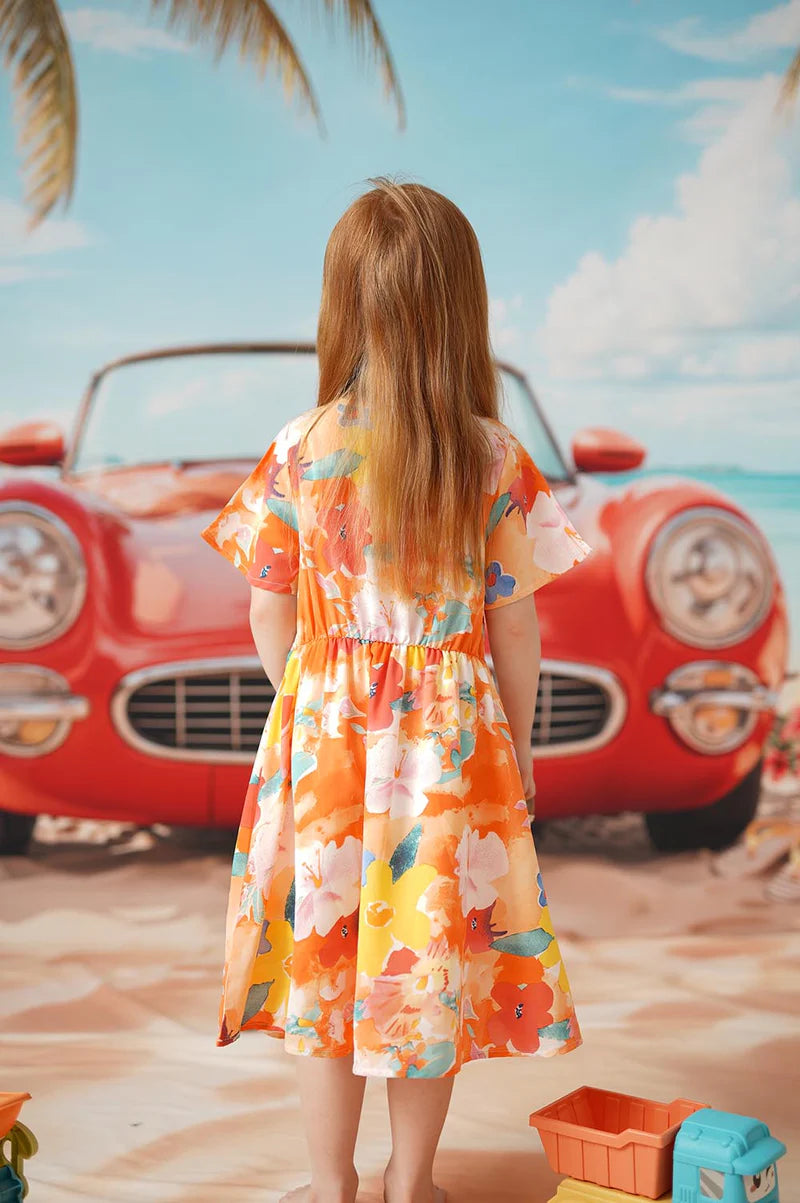 Kate Strandurlaub Kinderkleid für Fotografie - Kate Backdrop.de