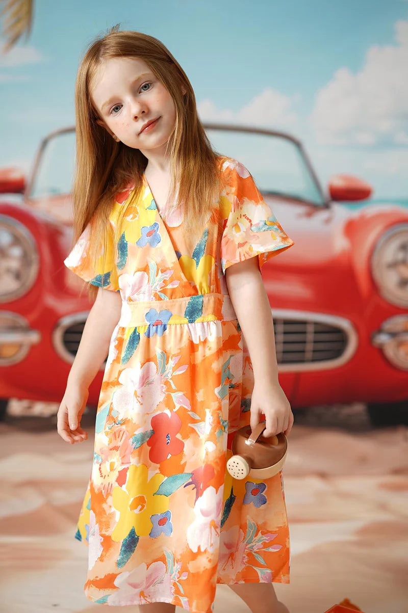 Kate Strandurlaub Kinderkleid für Fotografie - Kate Backdrop.de
