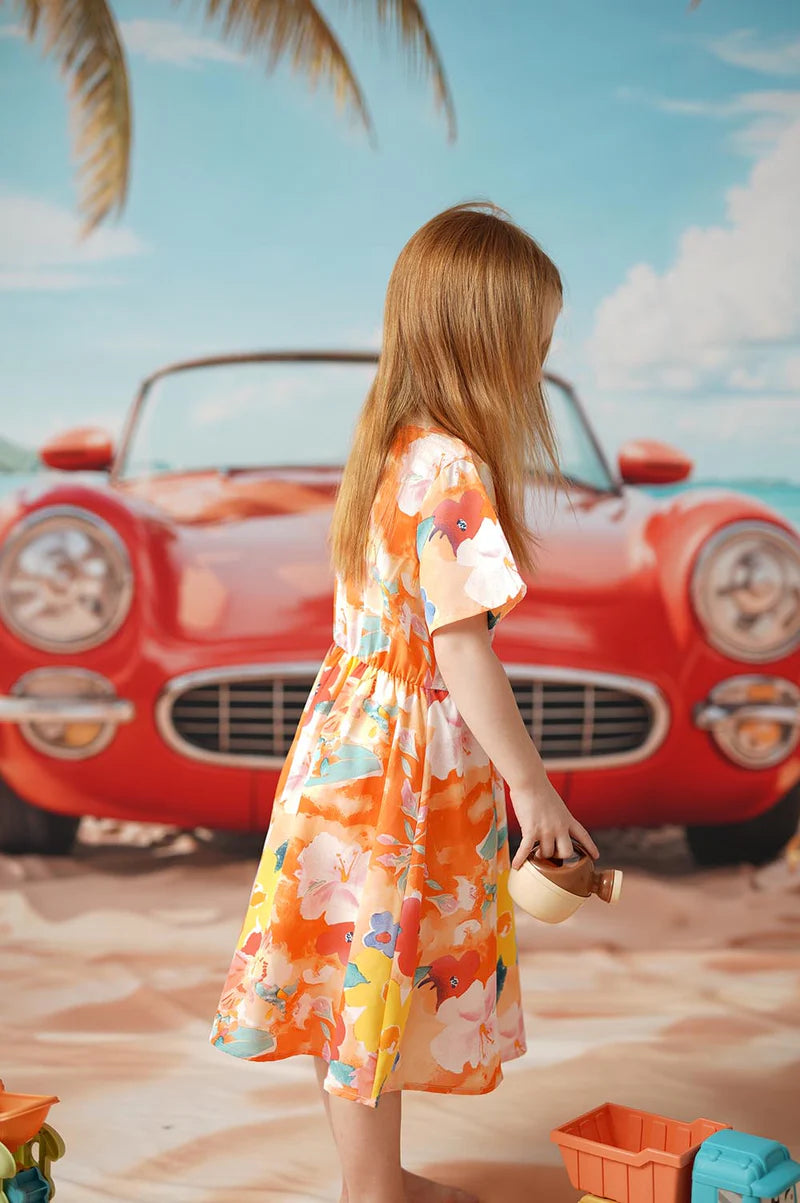 Kate Strandurlaub Kinderkleid für Fotografie - Kate Backdrop.de