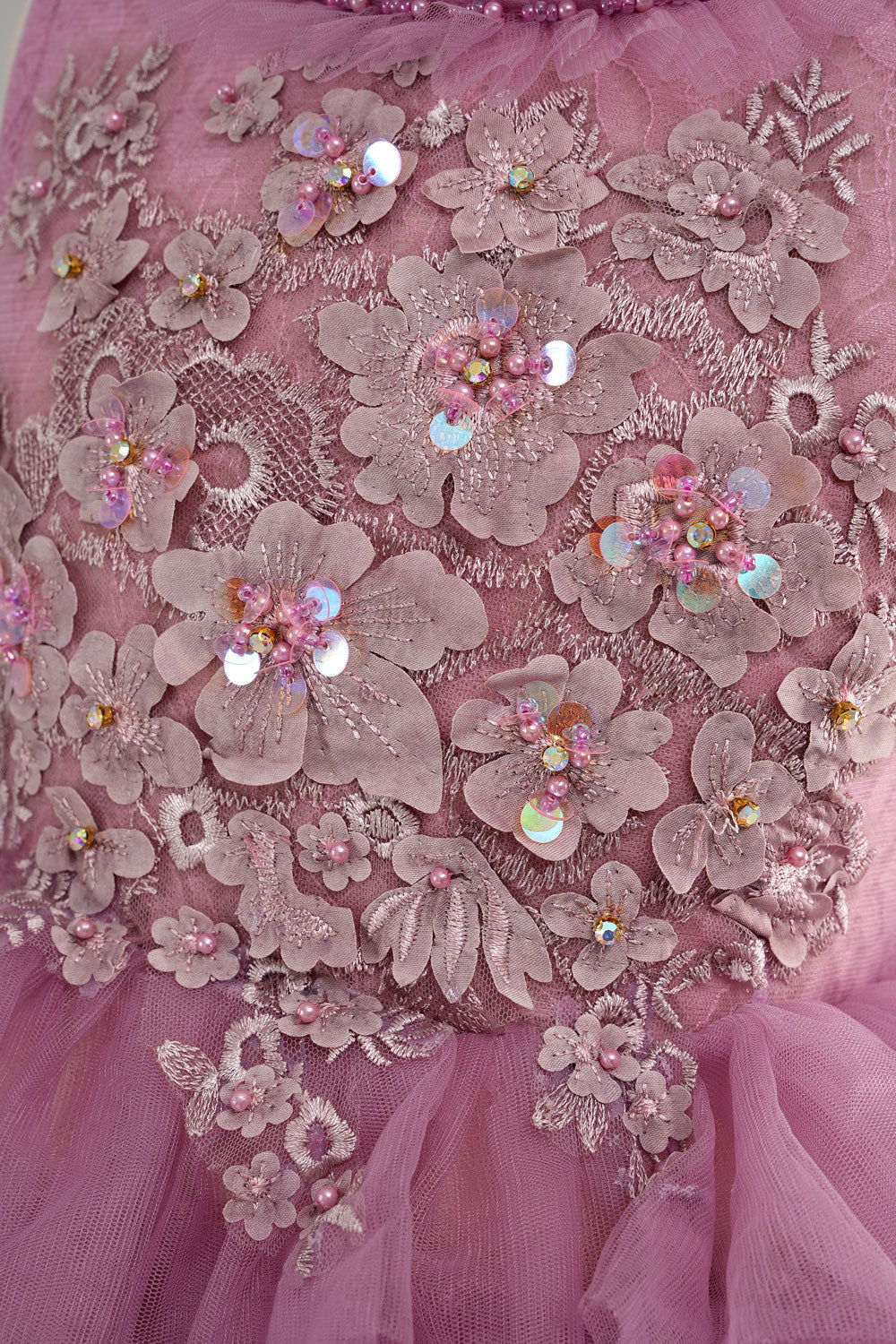 Kate Gradient Rosa und Lila Tiered Kinder Kleid für Fotografie - Kate Backdrop.de