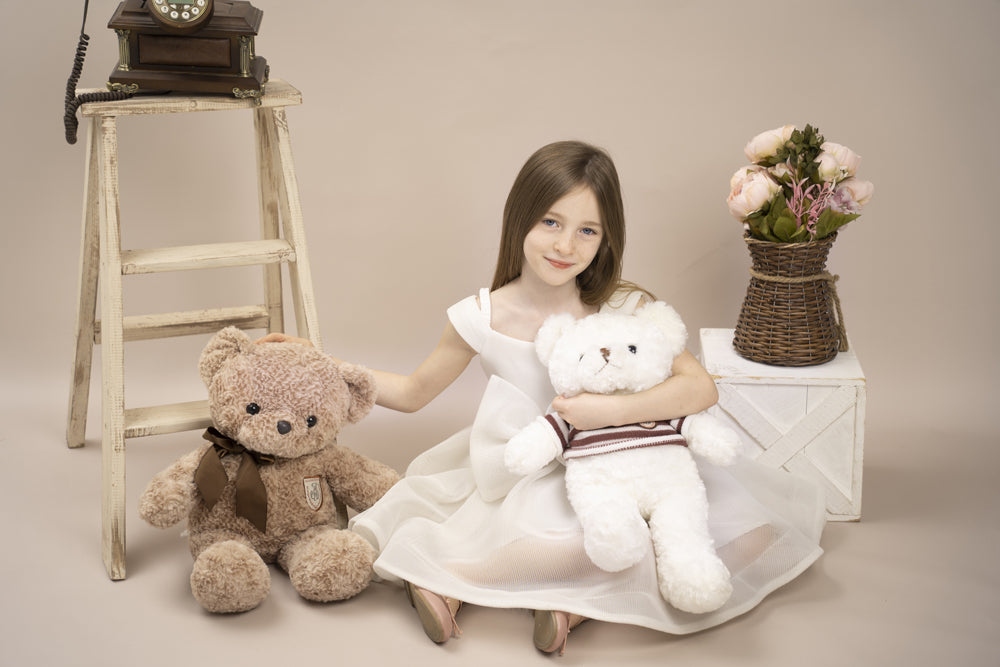 Kate Solid Dark Vanilla Vinyl-Bodenhintergrund - Kate Backdrop.de