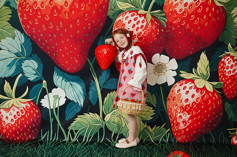 Kate Sommer-Erdbeer-Fotokit - Kate Backdrop.de