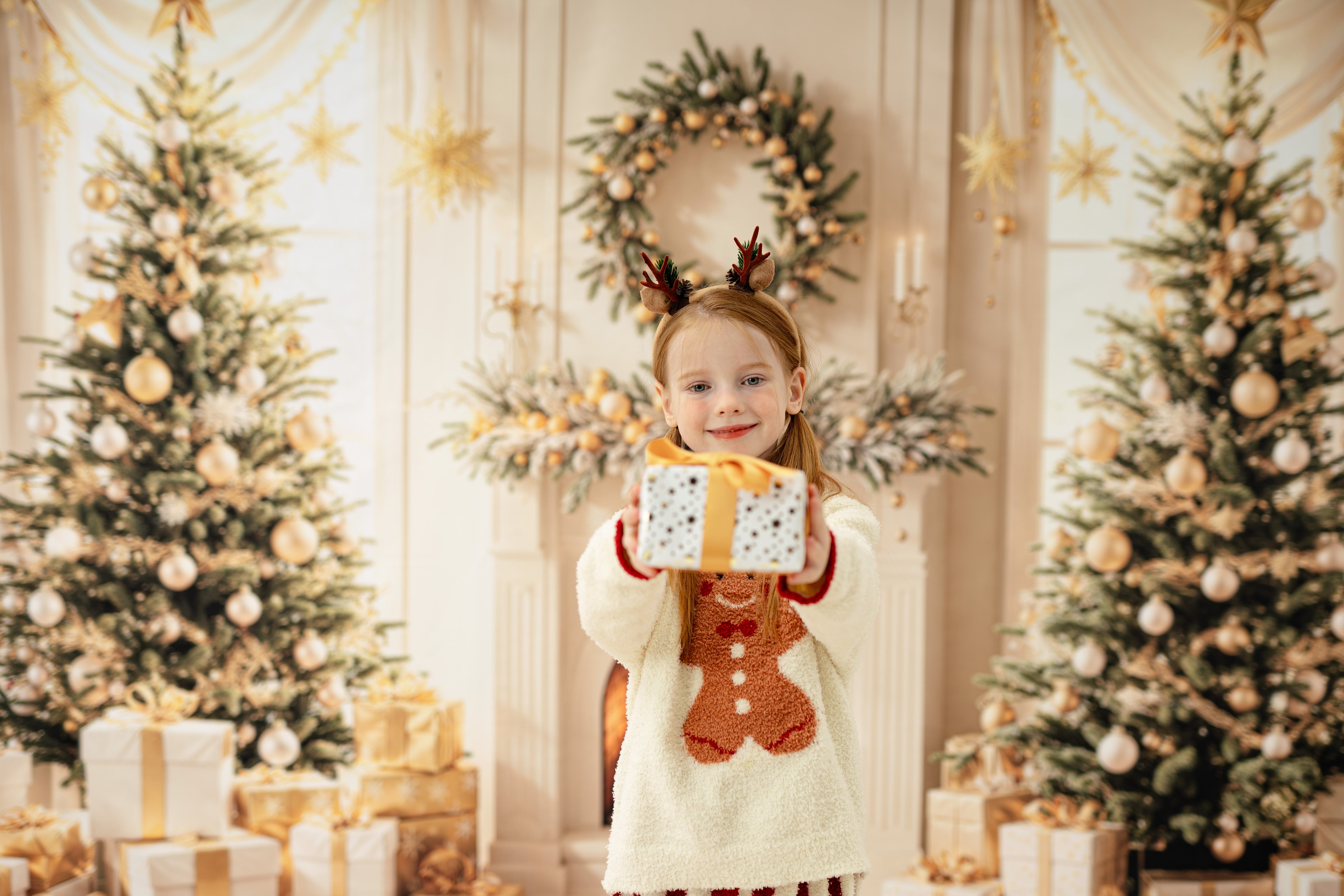 Kate Winter Weihnachten Kamin Geschenke Kamin Foto Kit - Kate Backdrop.de