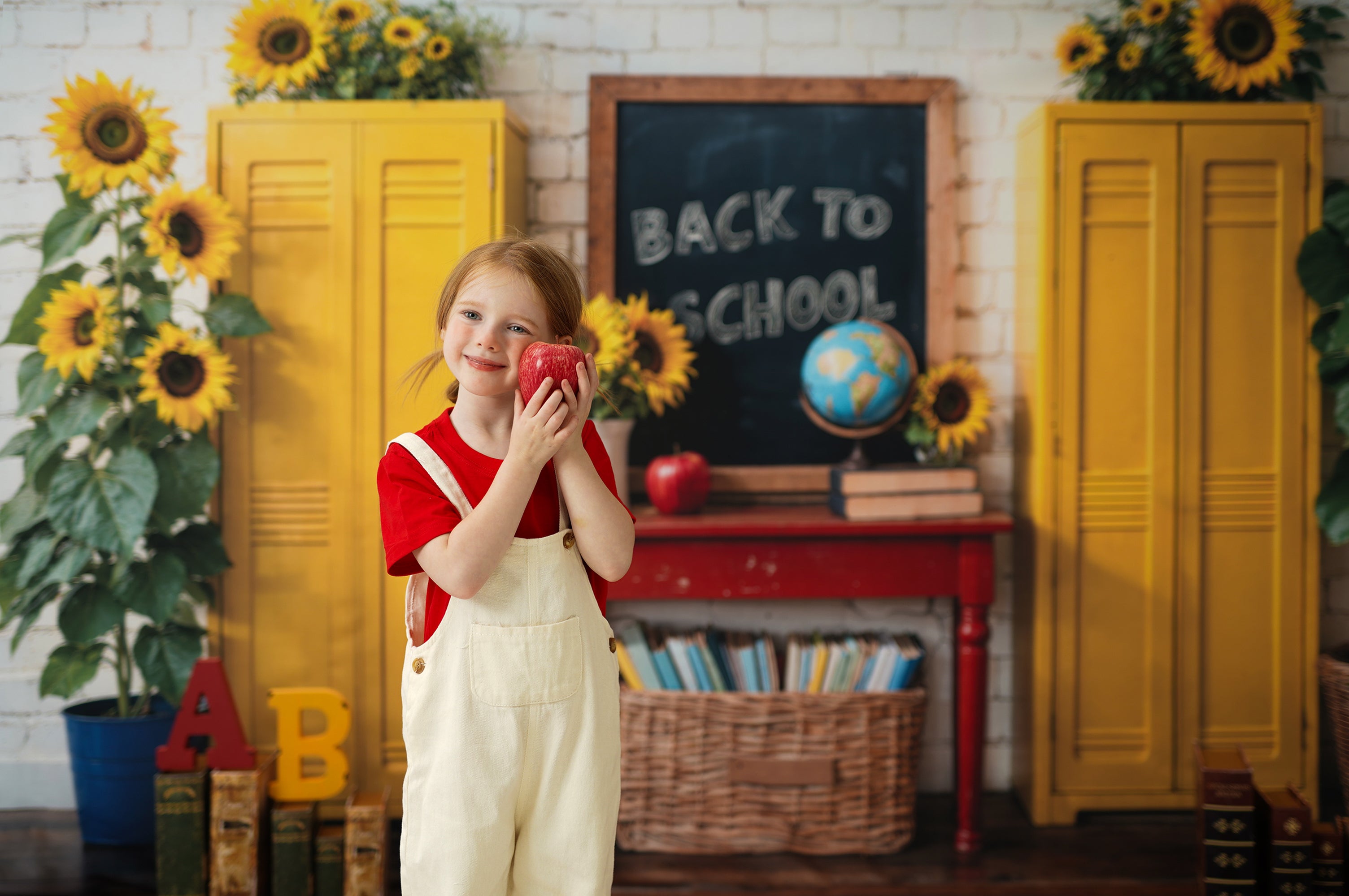Kate Zurück zu Schule Schultafel ABC Foto Kit