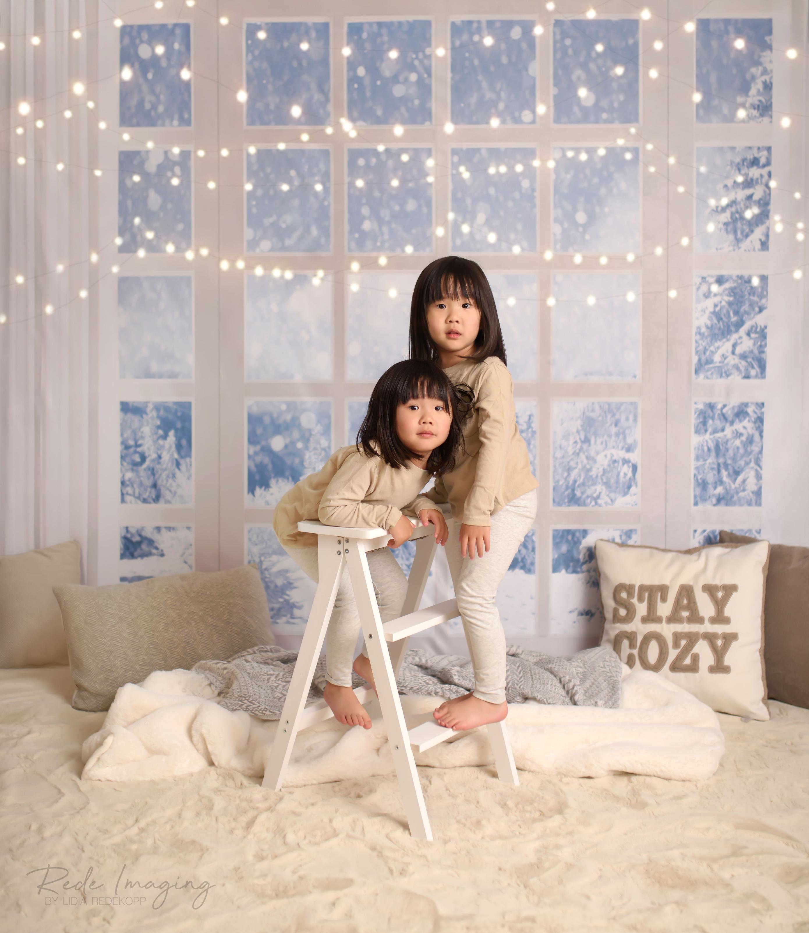 Kate Weiße hölzerne Leiter Fotografie Requisiten - Kate Backdrop.de