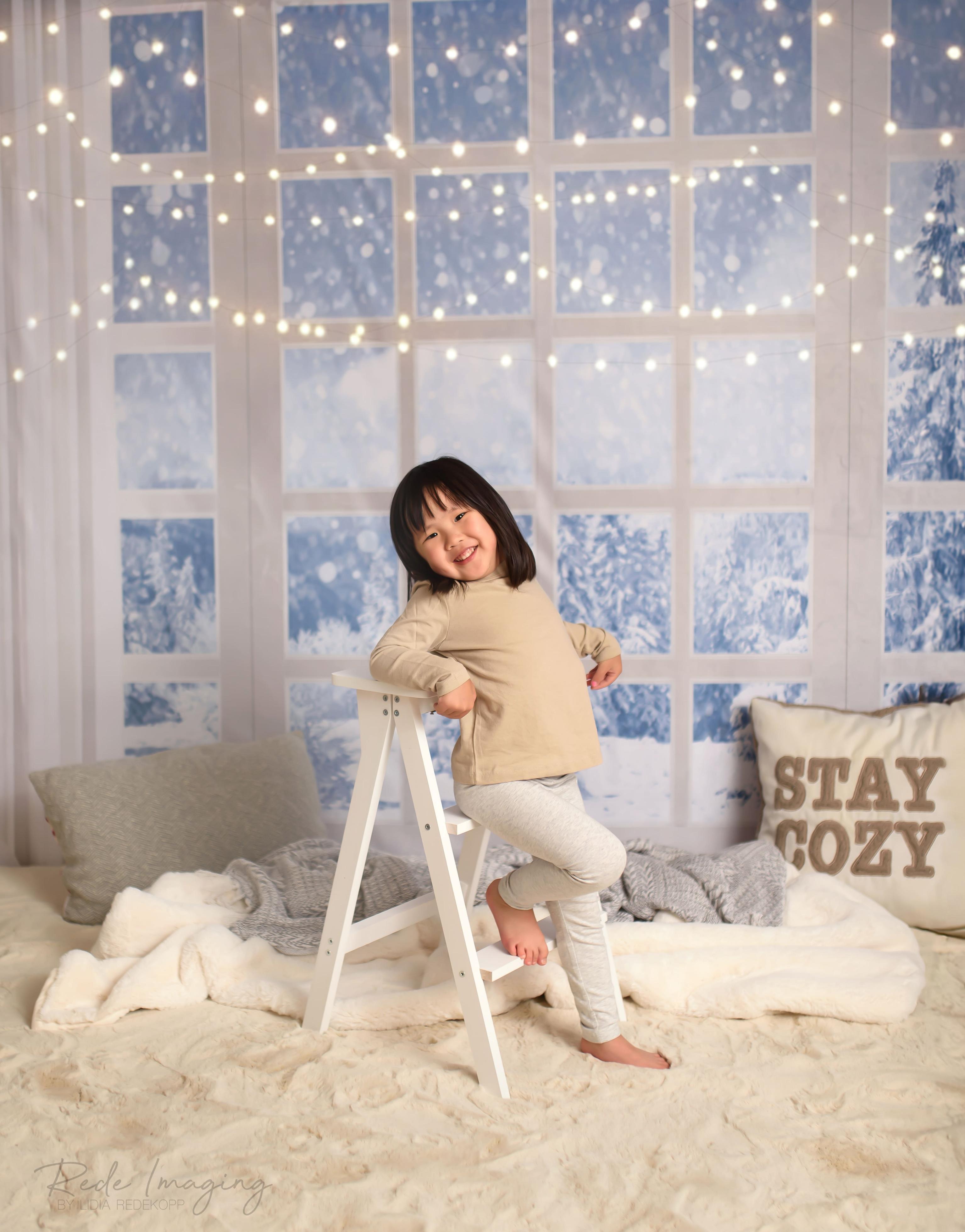 Kate Weiße hölzerne Leiter Fotografie Requisiten - Kate Backdrop.de