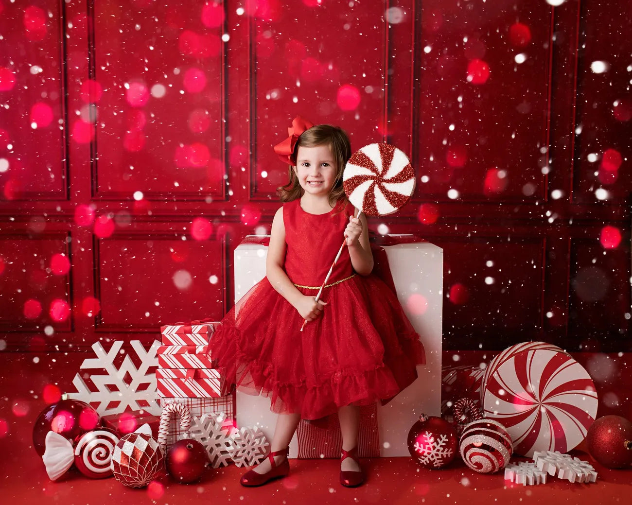 Kate Rot Vintage Wand Fleece Hintergrund - Kate Backdrop.de