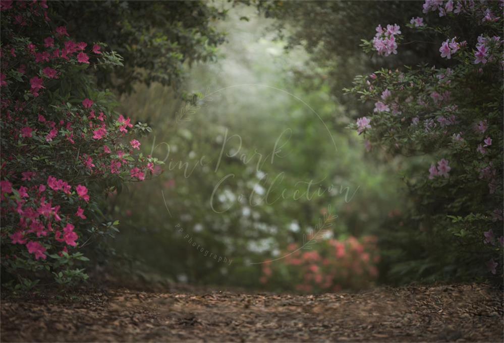 Kate Rosa Blumengarten Frühling Hintergrund für Fotografie von Pine Park Collection - Kate Backdrop.de