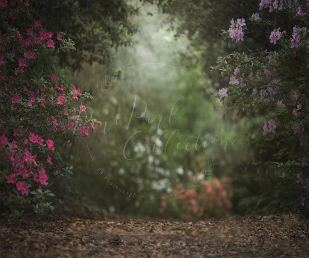 Kate Rosa Blumengarten Frühling Hintergrund für Fotografie von Pine Park Collection - Kate Backdrop.de