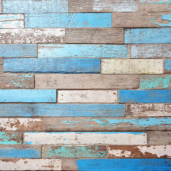 Kate Retro Blau beschädigt hölzerne Vinyl-Hintergrund - Kate Backdrop.de