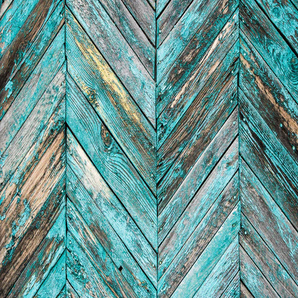 Kate Retro Türkis verblasste Farbe Holz Neugeborenen Vinyl Hintergrund Boden - Kate Backdrop.de