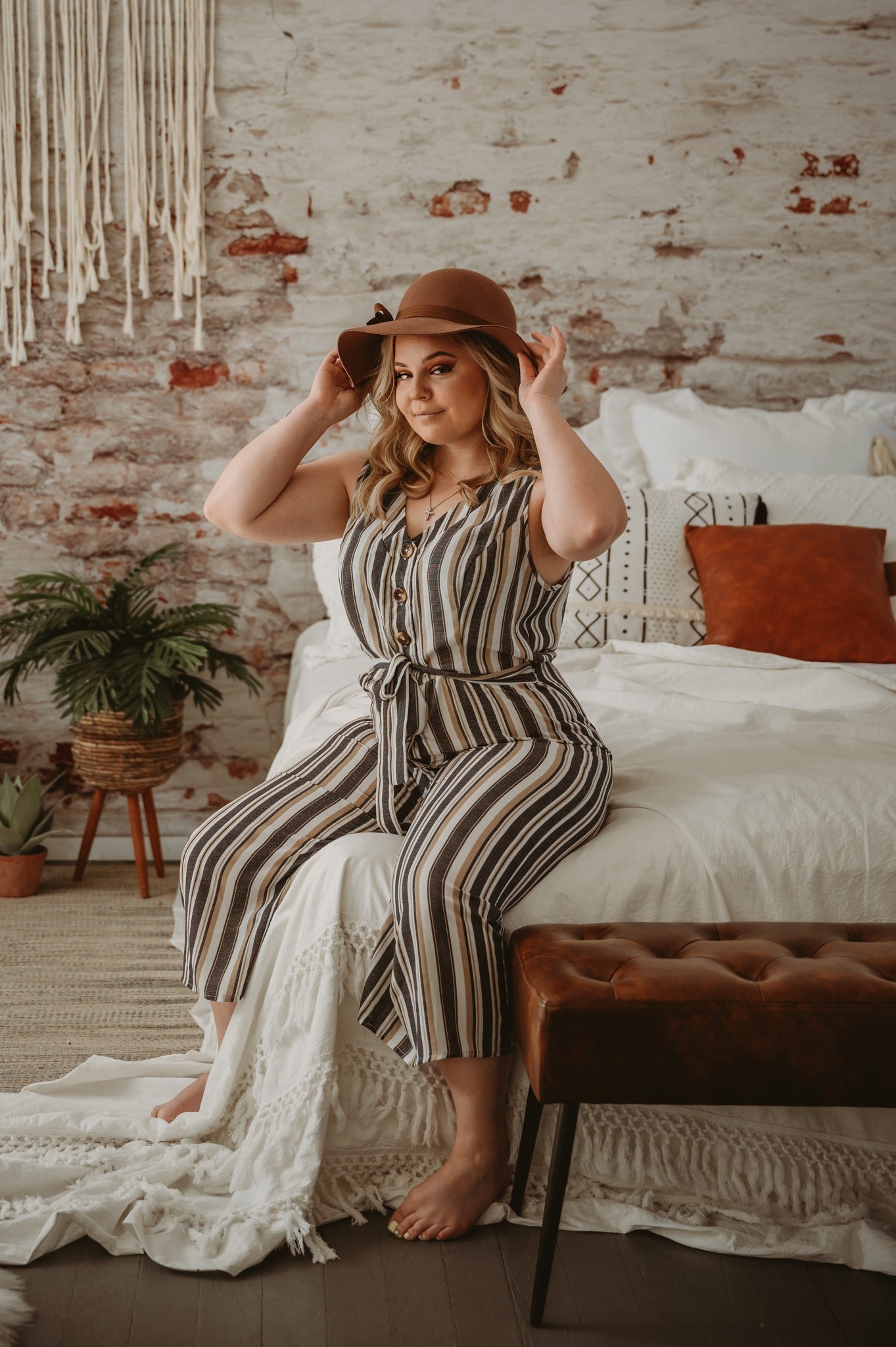 Kate Retro Malen Sie aus Backstein Hintergrund für Fotografie Entworfen von Pine Park Collection - Kate Backdrop.de