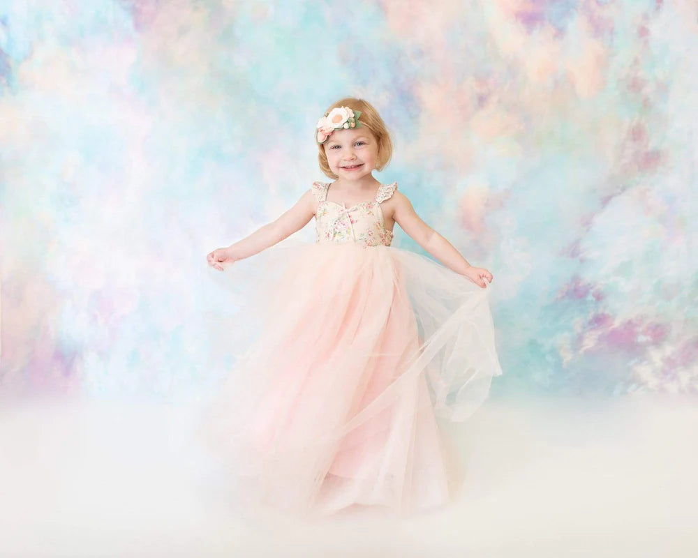 Kate Pastellfarbener Hintergrund für Zuckerwatte von Pine Park Collection - Kate Backdrop.de