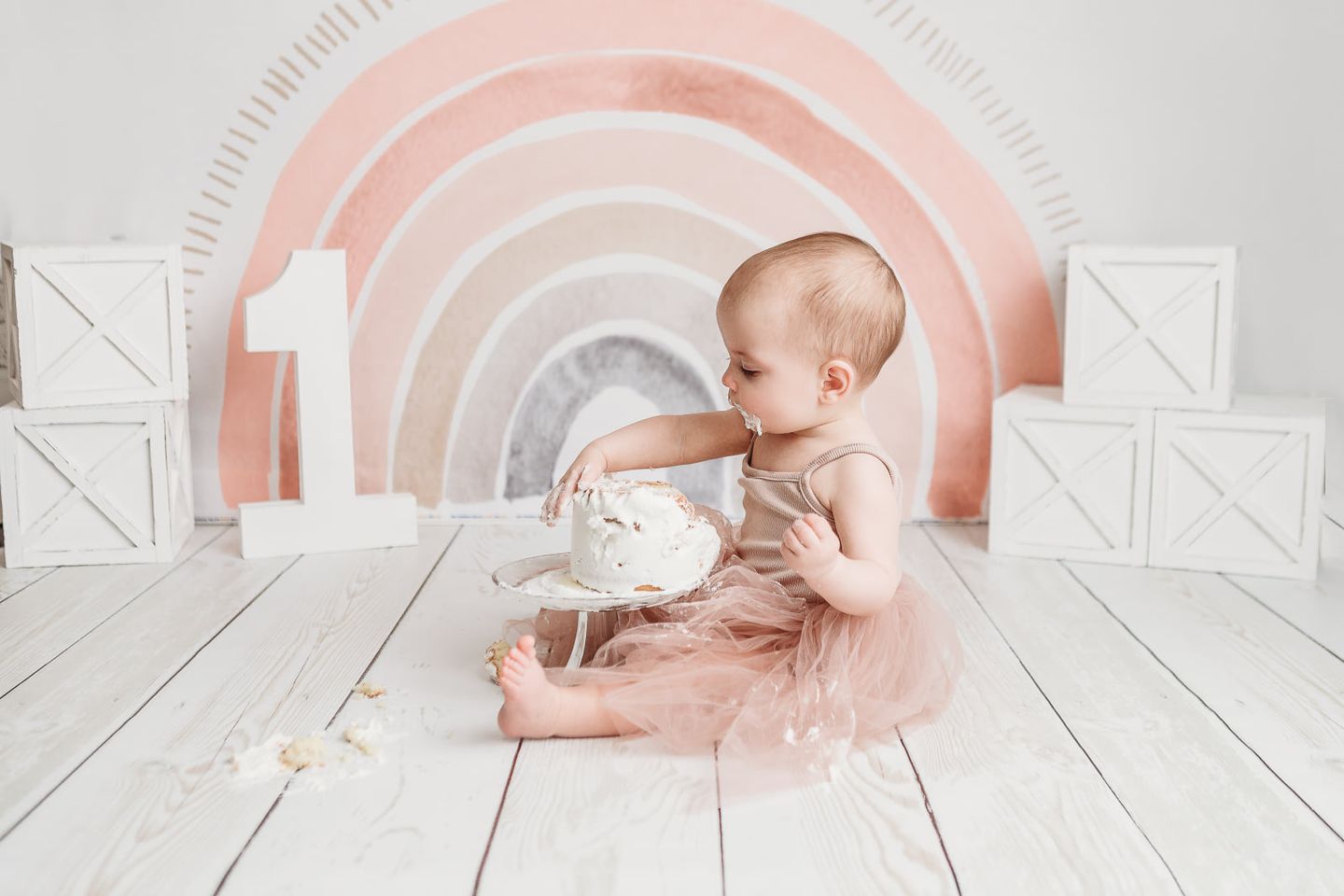 Kate Boho Regenbogen Fleece Hintergrund Entworfen von Mandy Ringe - Kate Backdrop.de
