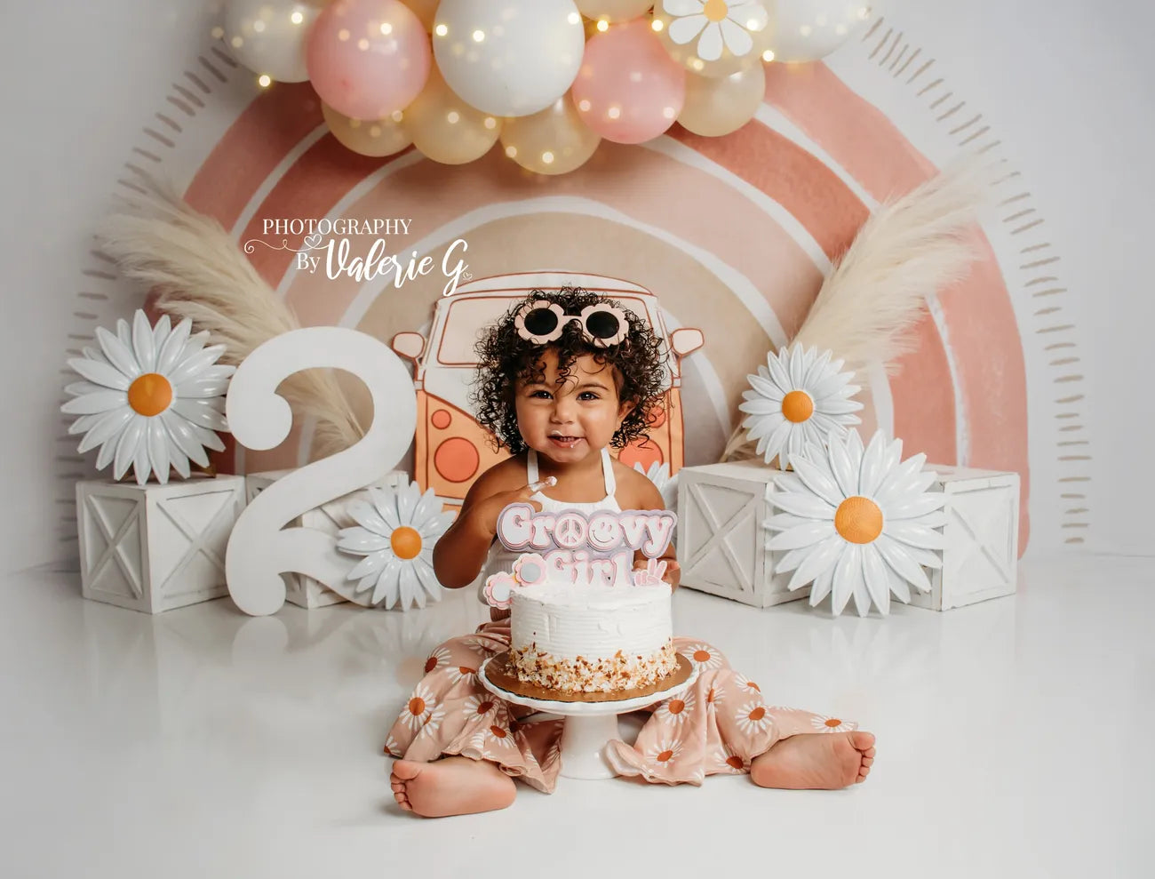 Kate Boho Regenbogen Fleece Hintergrund Entworfen von Mandy Ringe - Kate Backdrop.de