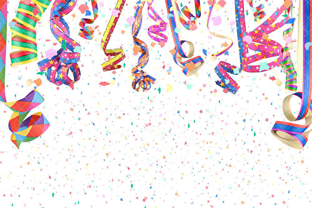 Kate Party Feier Geburtstags farbiges Band Hintergrund für Foto - Kate Backdrop.de