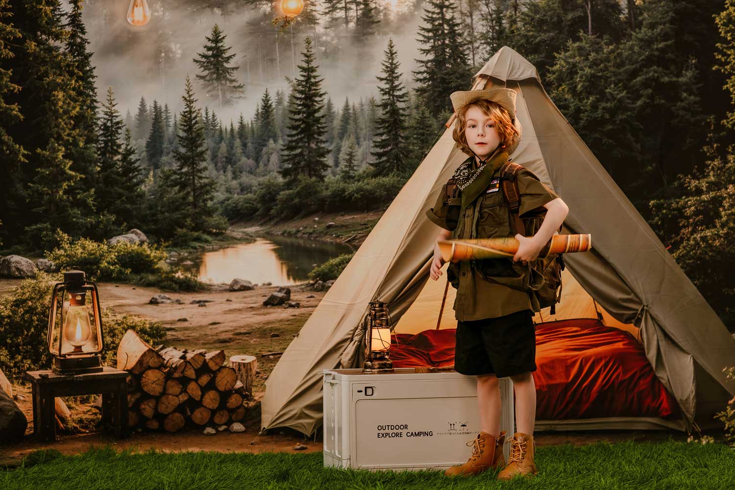 Kate Camping Abenteuer Foto Kit - Kate Backdrop.de