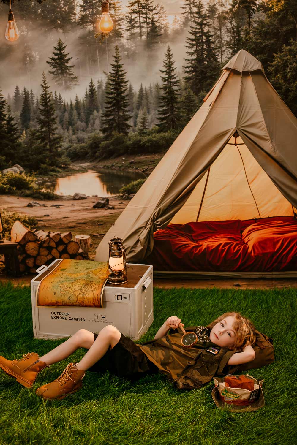 Kate Camping Abenteuer Foto Kit - Kate Backdrop.de