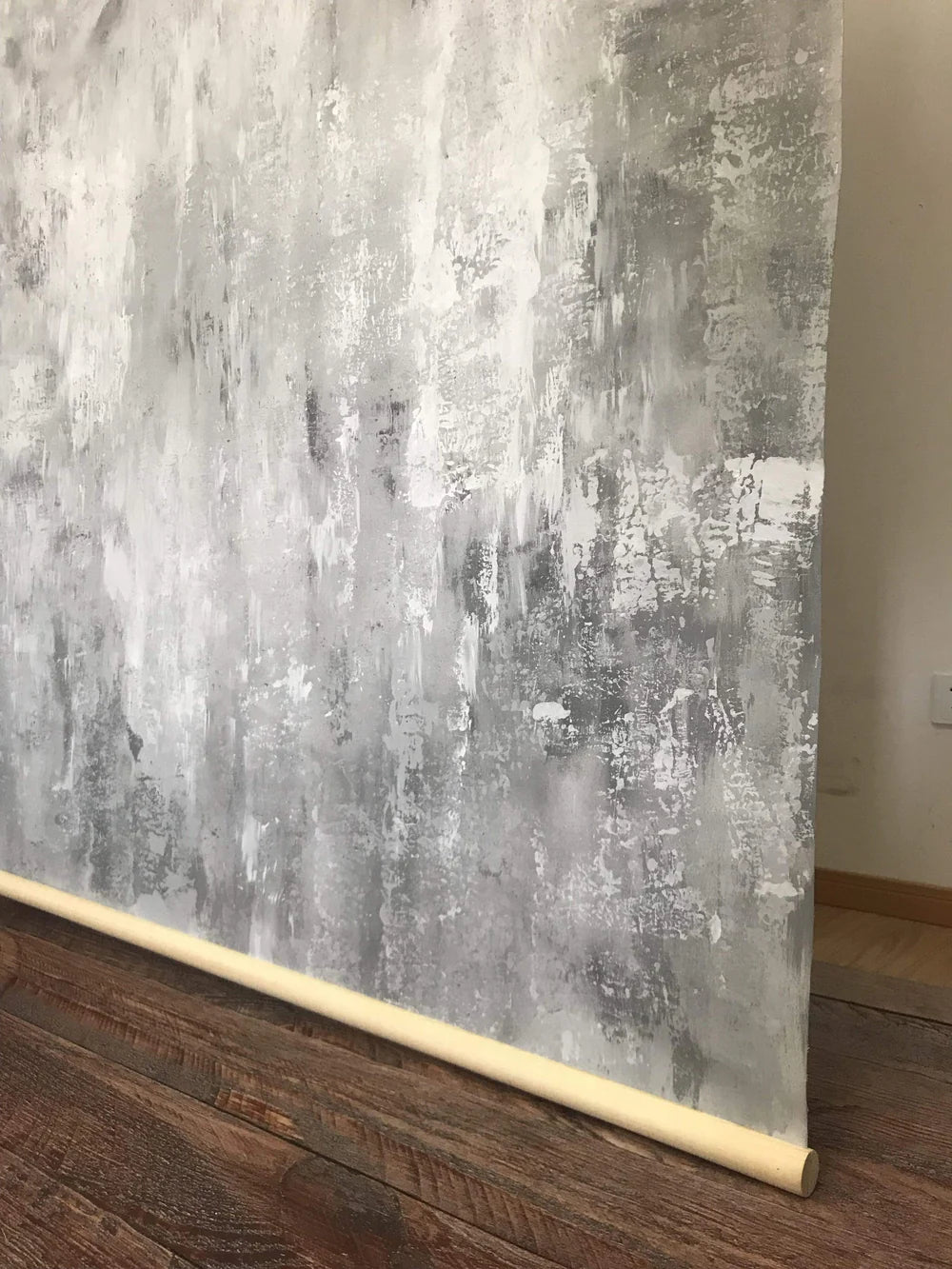 Kate handgemalte abstrakte Textur Hellgraue weiße Sprühhintergründe - Kate Backdrop.de