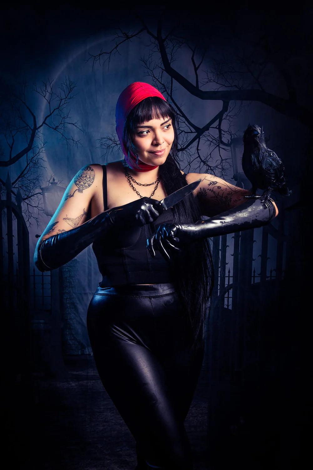 Kate Halloween Stoff Tuch Hintergrund für die Fotografie Spukhaus - Kate Backdrop.de