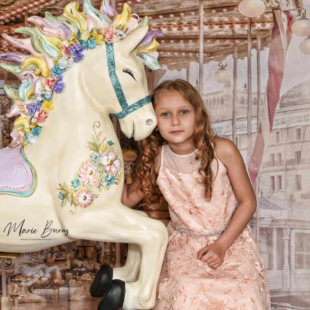 Kate Fantasy Karussell Hintergrund für Fotografie - Kate Backdrop.de