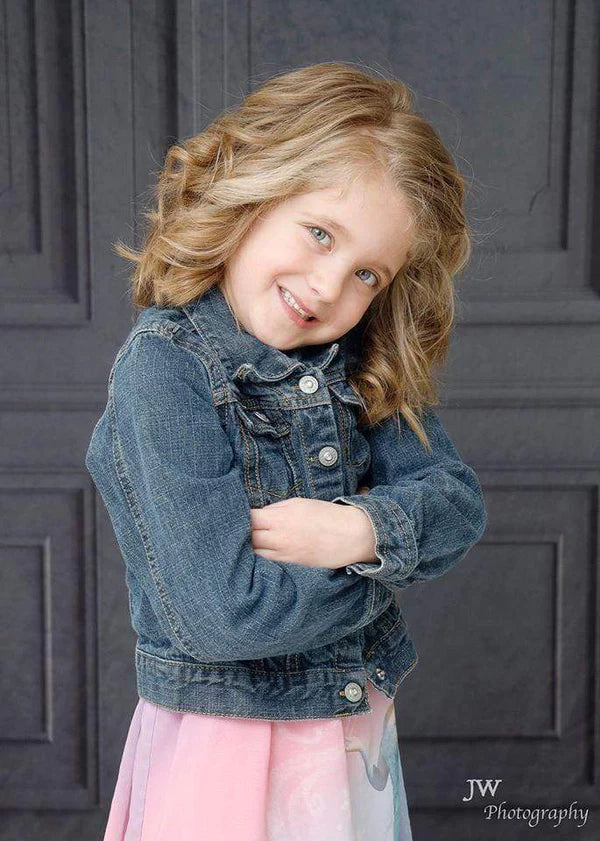 Kate Grau Schwarz Vintage Wand Hintergrund für Fotografie - Kate Backdrop.de