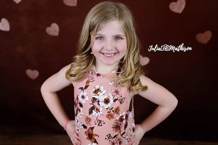 Kate Gold Valentinstag Hintergrund Glitter Herz von Mandy Ringe Fotograf - Kate Backdrop.de