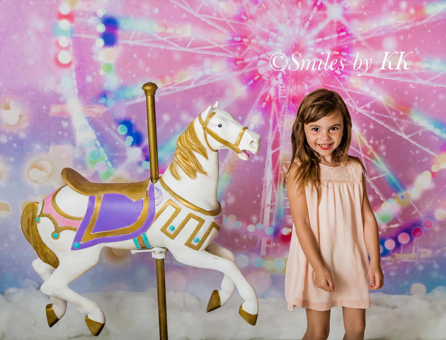 Kate Bokeh Hintergrund Fantasy Riesenrad von GQ - Kate Backdrop.de