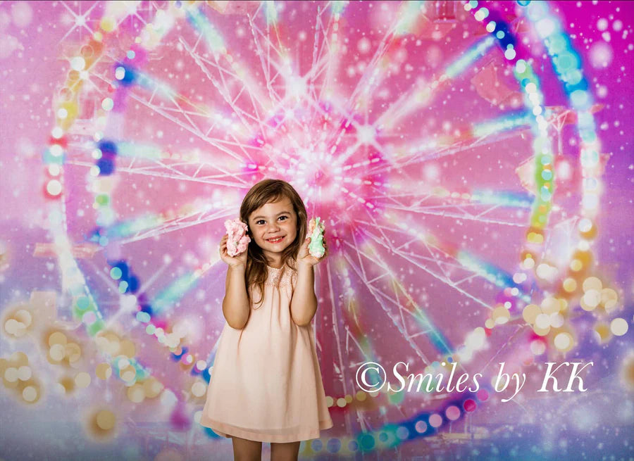 Kate Bokeh Hintergrund Fantasy Riesenrad von GQ - Kate Backdrop.de