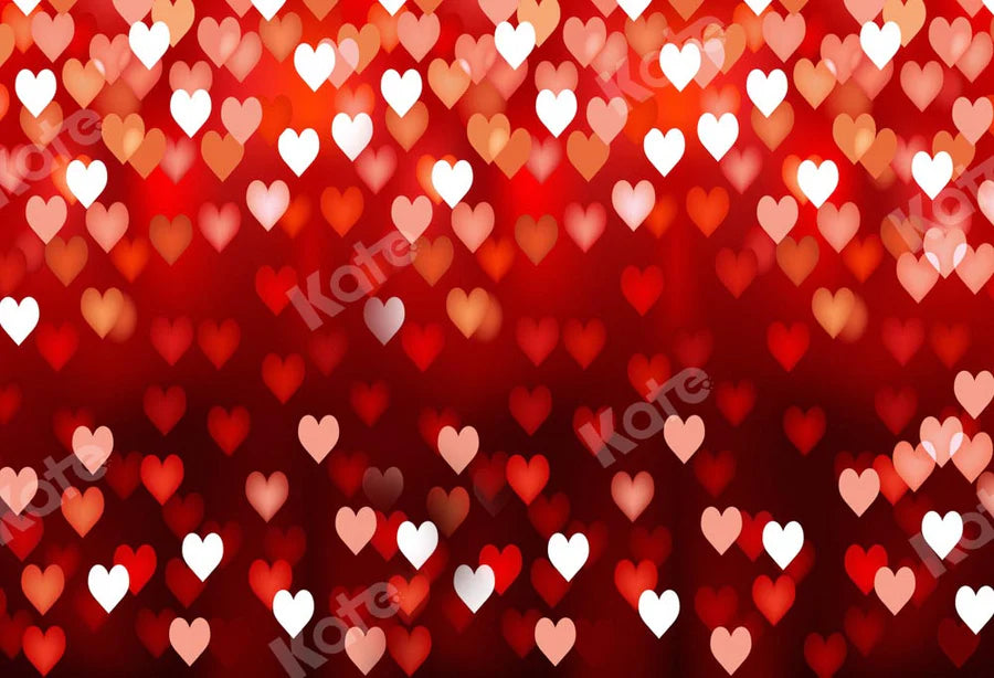 Kate Bokeh Valentinstag Hintergrund Rot Unscharf von Kate - Kate Backdrop.de