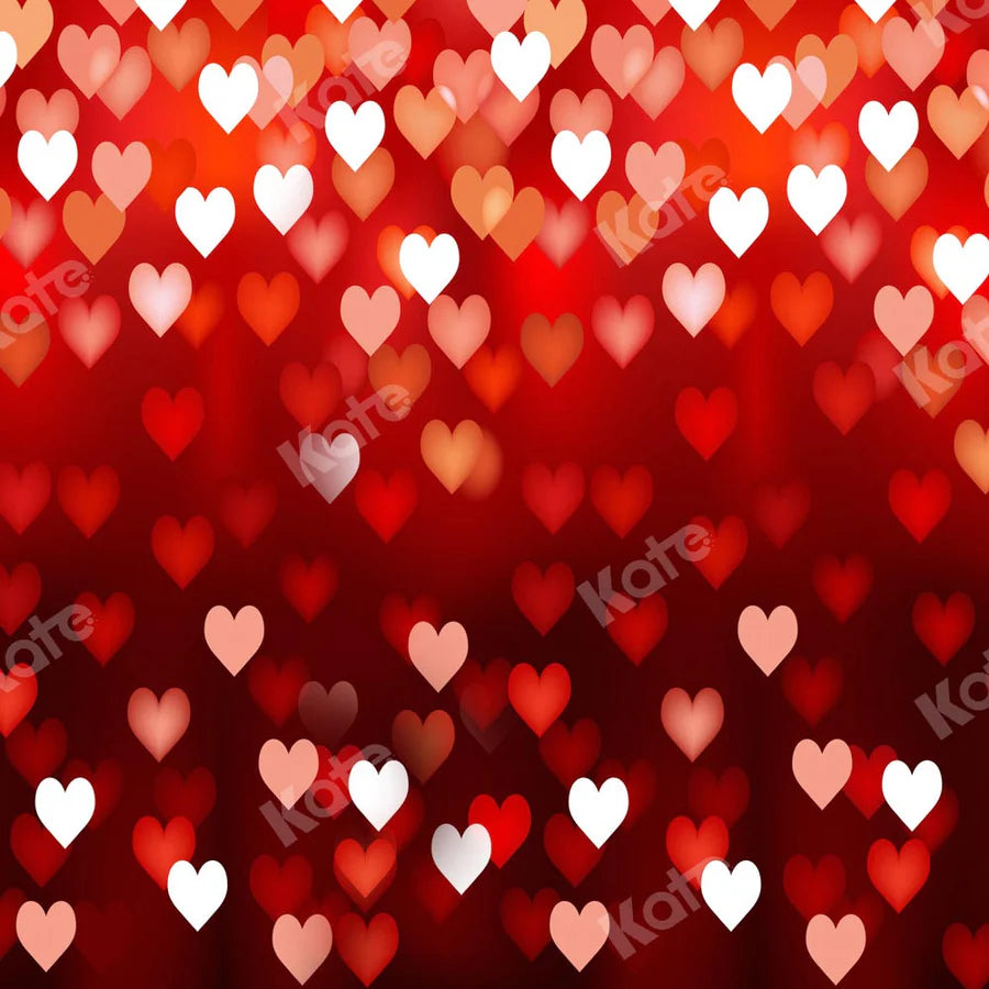 Kate Bokeh Valentinstag Hintergrund Rot Unscharf von Kate - Kate Backdrop.de