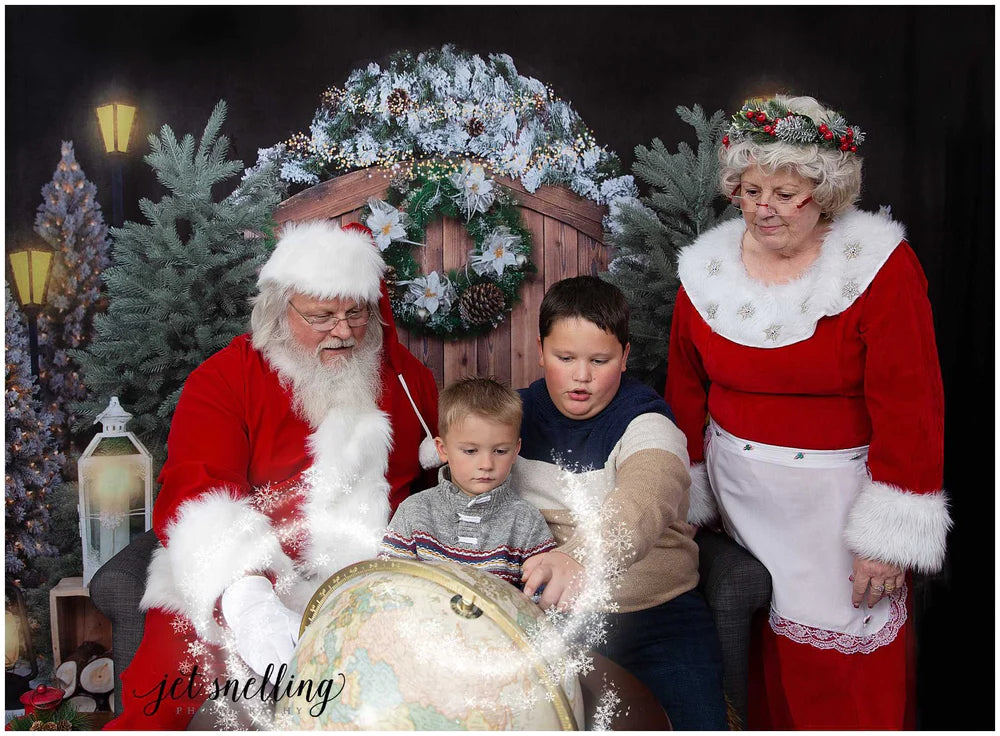 Kate Weihnachten Hintergrund Scheunentor von Emetselch - Kate Backdrop.de