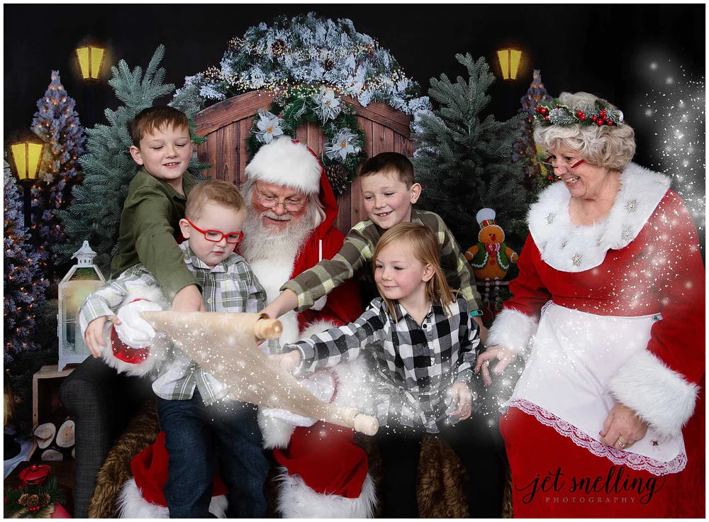 Kate Weihnachten Hintergrund Scheunentor von Emetselch - Kate Backdrop.de