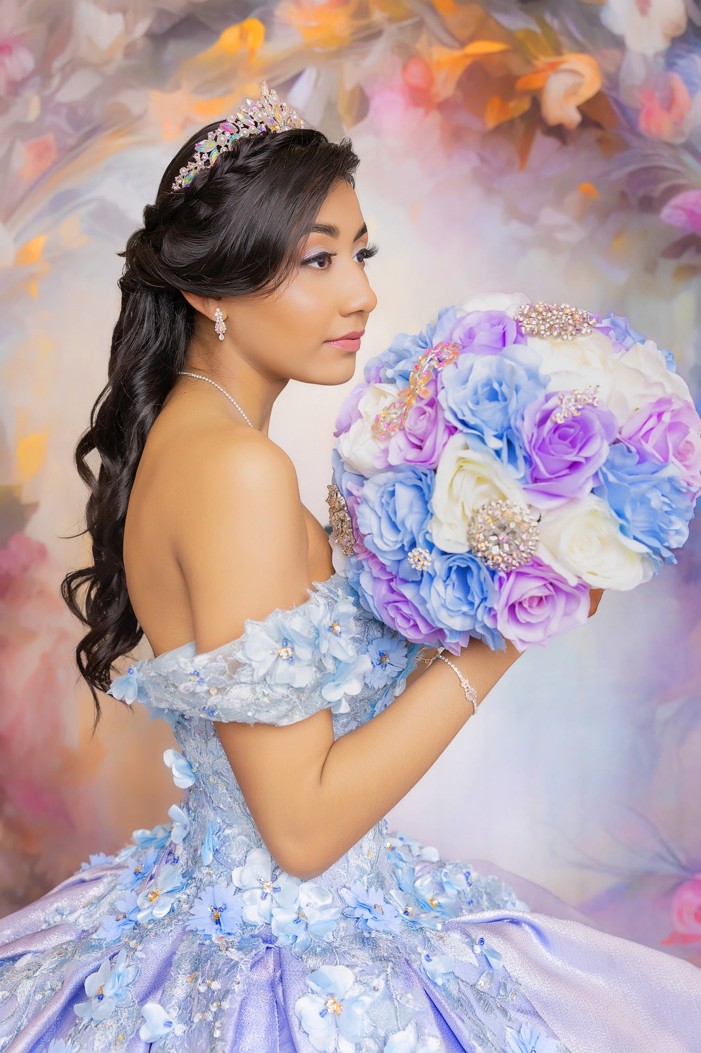 Kate Federn Umarmung Hintergrund von Mini MakeBelieve - Kate Backdrop.de