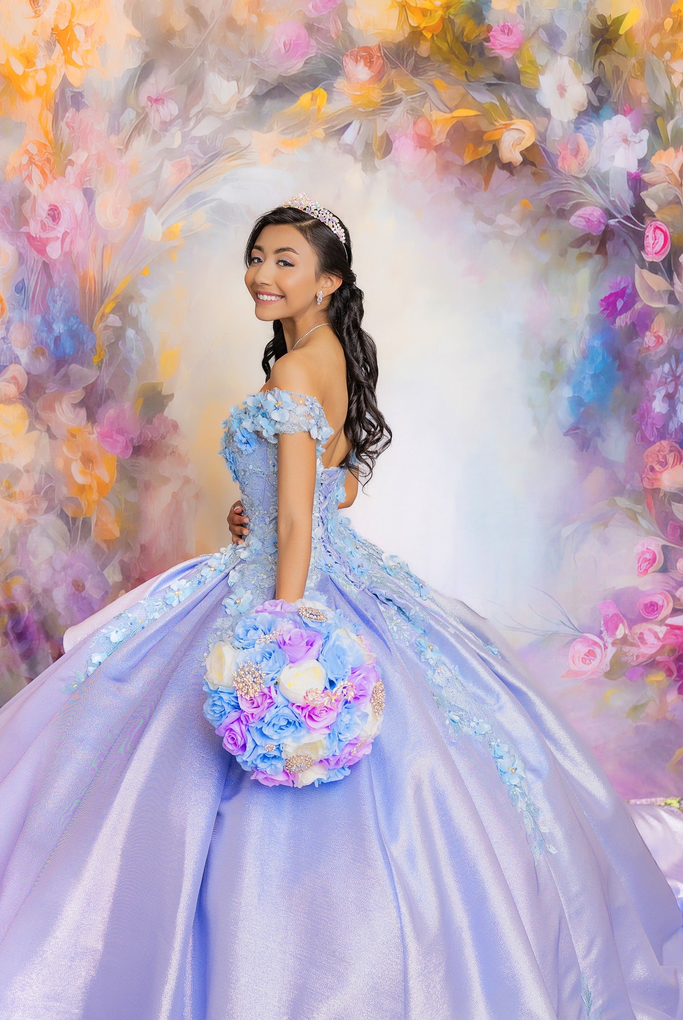 Kate Federn Umarmung Hintergrund von Mini MakeBelieve - Kate Backdrop.de