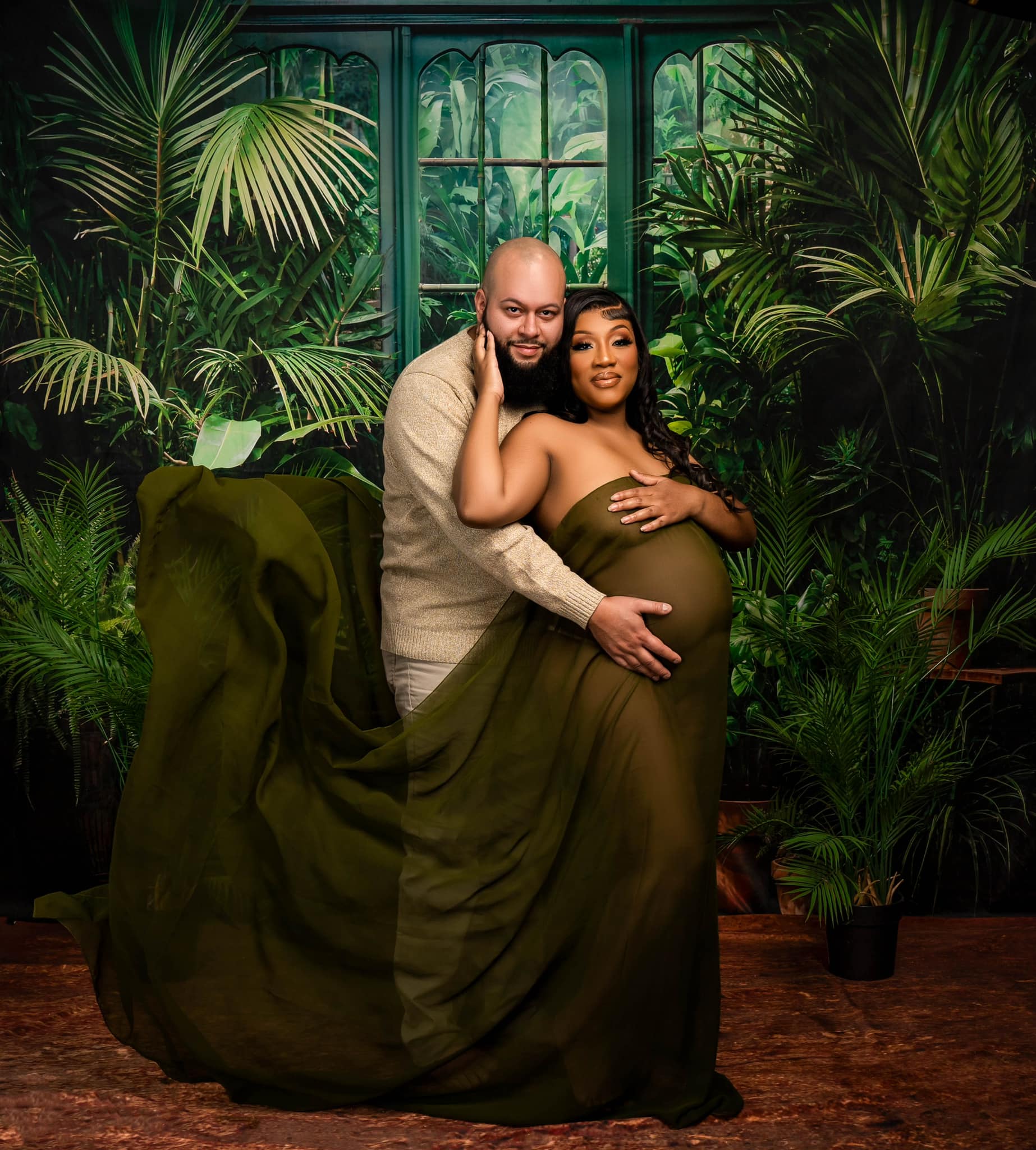 Kate Frühling Grün Pflanze Tür Hintergrund von Emetselch - Kate Backdrop.de