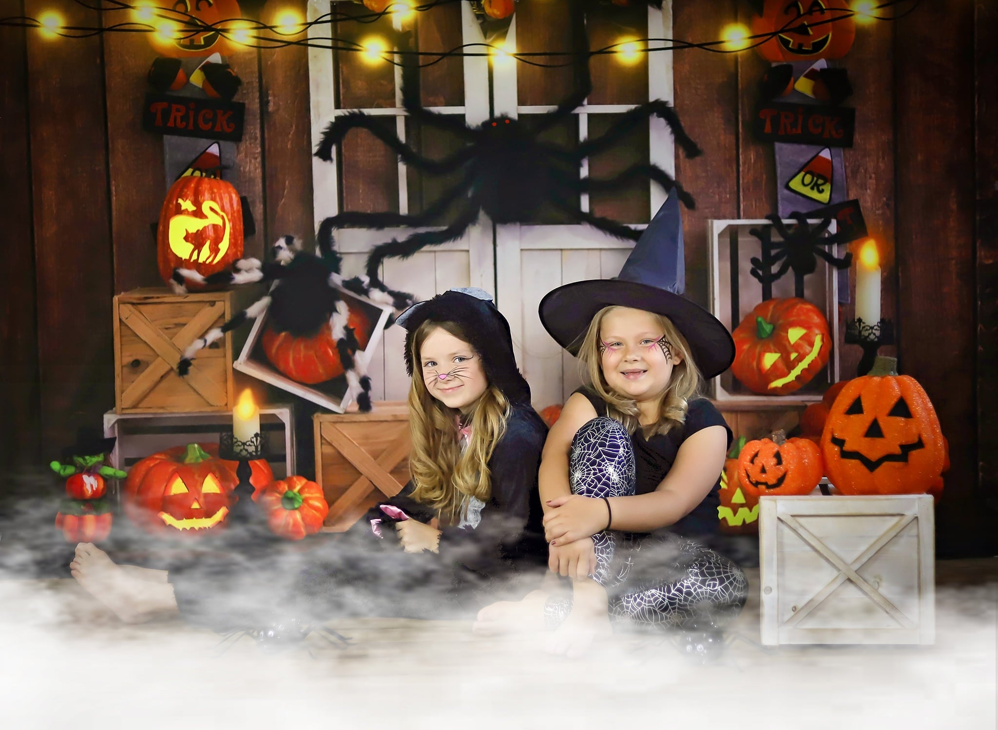 Kate Halloween Herbst Kürbis Spinne Thanksgiving Hintergrund von Emetselch - Kate Backdrop.de