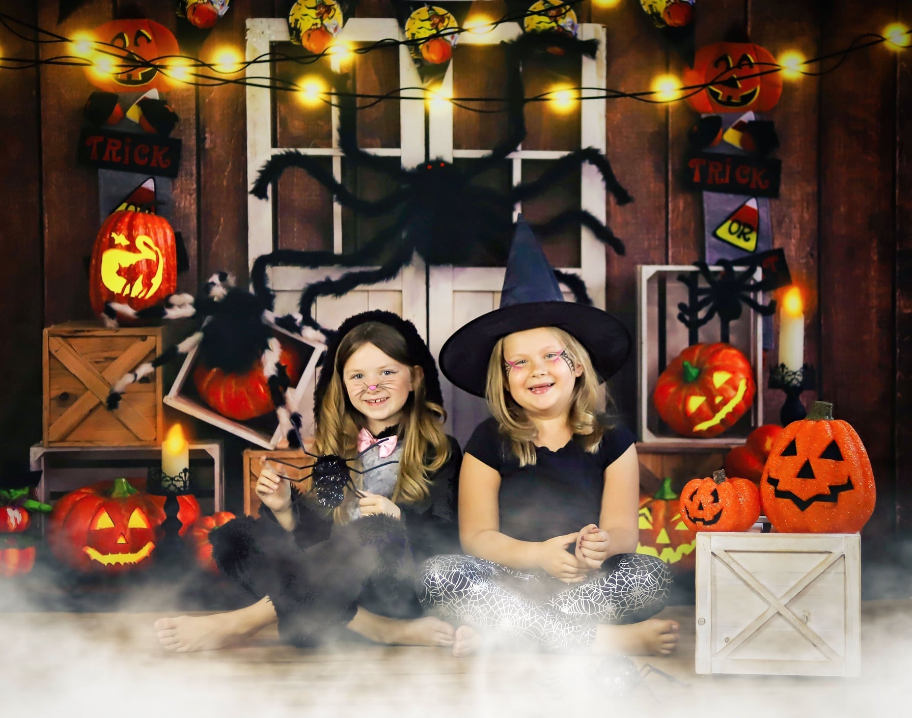 Kate Halloween Herbst Kürbis Spinne Thanksgiving Hintergrund von Emetselch - Kate Backdrop.de