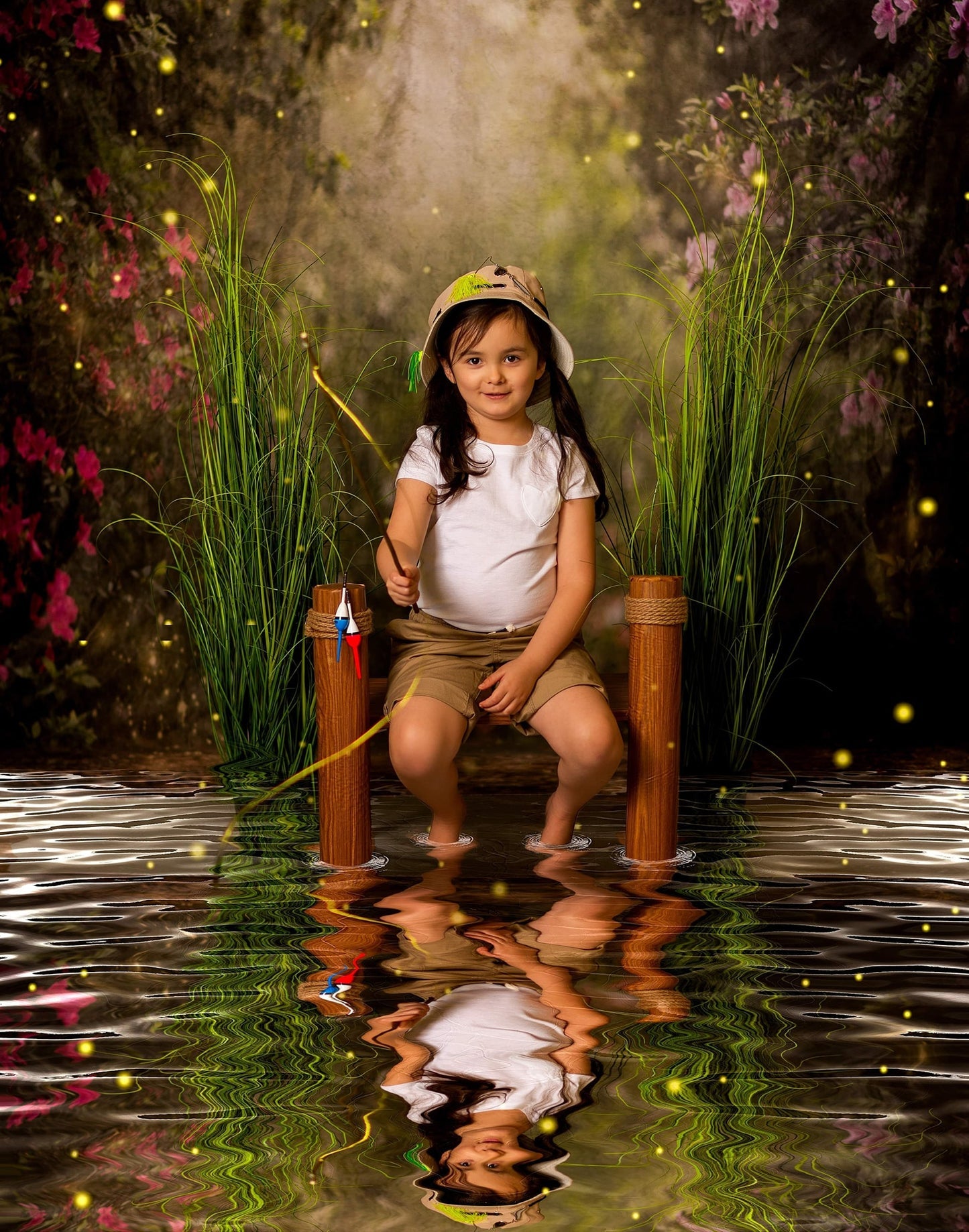 Kate Rosa Blumengarten Frühling Hintergrund für Fotografie von Pine Park Collection - Kate Backdrop.de