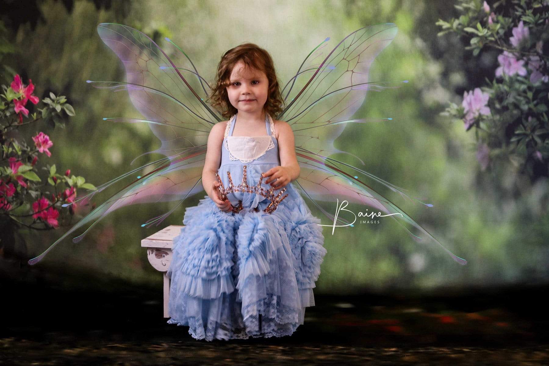 Kate Rosa Blumengarten Frühling Hintergrund für Fotografie von Pine Park Collection - Kate Backdrop.de