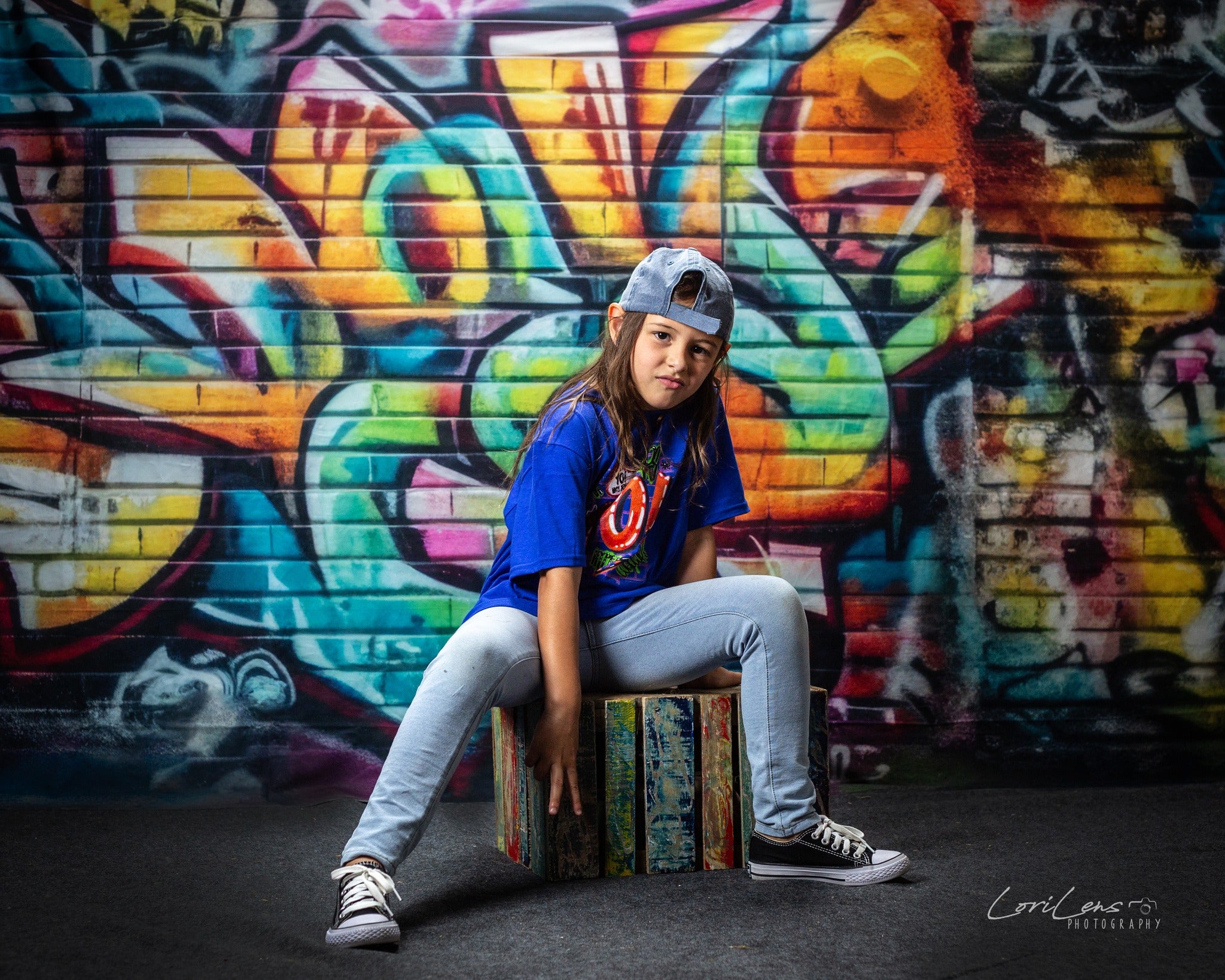 Kate Urbaner Graffiti Wandhintergrund von Mandy Ringe Fotograf - Kate Backdrop.de